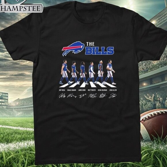 Travon A Other - The Buffalo Bills Logo Players Abbey Road Signatures 2026 Unisex T-shirt .
